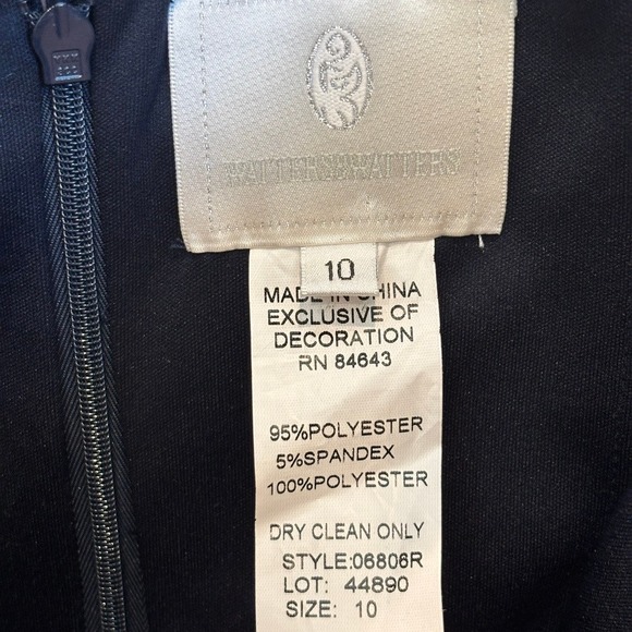 Watters Strapless Evening Gown Midnight Blue Size 10 NWT Style 06806R - Picture 9 of 9